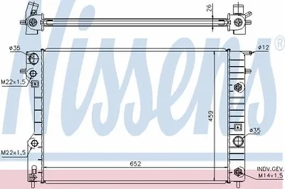 Радиатор, охлаждение двигателя NISSENS купить