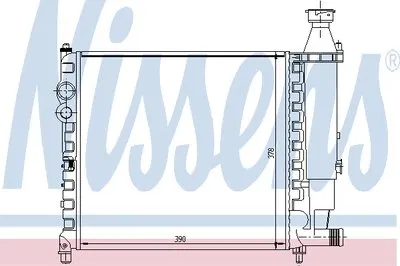 Радиатор, охлаждение двигателя NISSENS купить