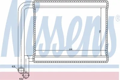 Теплообменник, отопление салона NISSENS купить