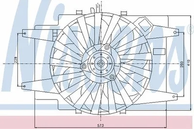 Вентилятор, охлаждение двигателя NISSENS купить