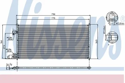 Конденсатор, кондиционер NISSENS купить
