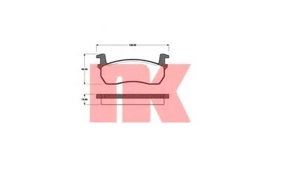 Комплект тормозных колодок, дисковый тормоз NK купить