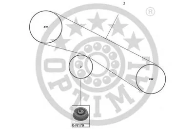 Комплект ремня ГРМ OPTIMAL купить