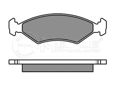 Комплект тормозных колодок, дисковый тормоз MEYLE купить
