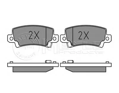 Комплект тормозных колодок, дисковый тормоз MEYLE купить