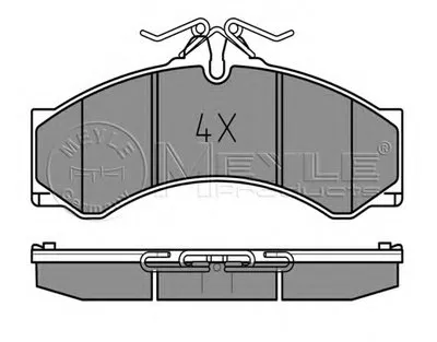 Комплект тормозных колодок, дисковый тормоз MEYLE купить