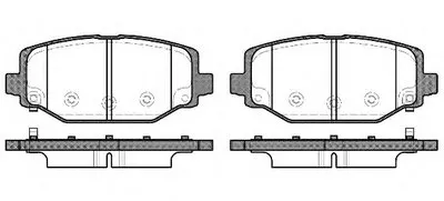 Комплект тормозных колодок, дисковый тормоз REMSA купить