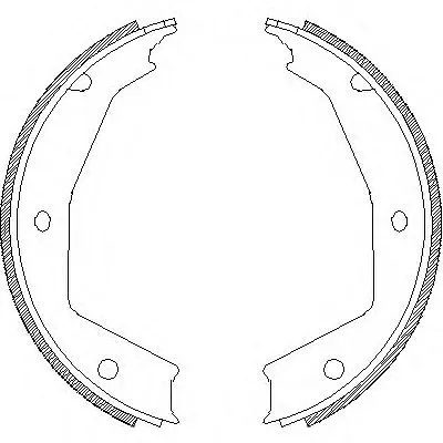 Комплект тормозных колодок, стояночная тормозная система REMSA купить