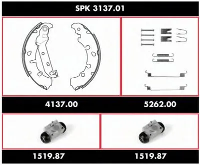 Комплект тормозов, барабанный тормозной механизм Super Precision Kit REMSA купить