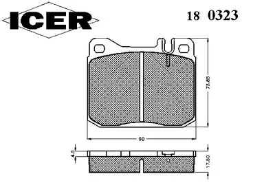 Комплект тормозных колодок, дисковый тормоз ICER купить
