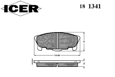 Комплект тормозных колодок, дисковый тормоз ICER купить