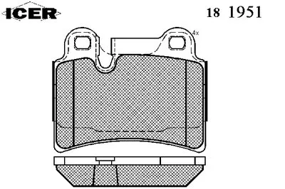 Комплект тормозных колодок, дисковый тормоз ICER купить