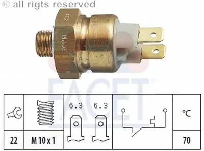термовыключатель, сигнальная лампа охлаждающей жидкости FACET купить
