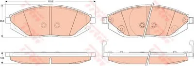 Комплект тормозных колодок, дисковый тормоз COTEC TRW купить