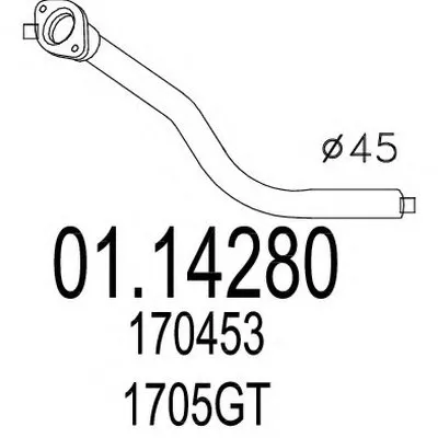 Труба выхлопного газа MTS купить
