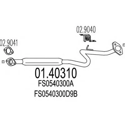 Труба выхлопного газа MTS купить