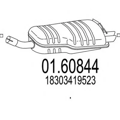 Глушитель выхлопных газов конечный MTS купить