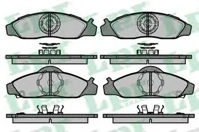 Комплект тормозных колодок, дисковый тормоз LPR купить