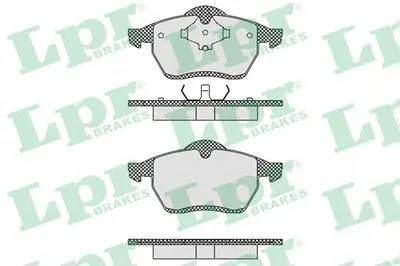 Комплект тормозных колодок, дисковый тормоз LPR купить