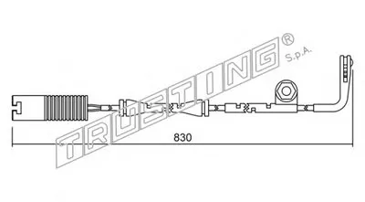 Сигнализатор, износ тормозных колодок TRUSTING купить