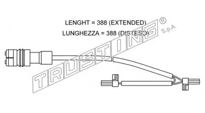Сигнализатор, износ тормозных колодок TRUSTING купить