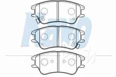 Комплект тормозных колодок, дисковый тормоз MK KASHIYAMA KAVO PARTS купить