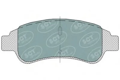 Комплект тормозных колодок, дисковый тормоз SCT Germany купить