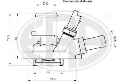 Термостат, охлаждающая жидкость ERA купить