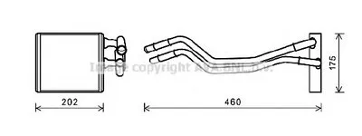 Теплообменник, отопление салона AVA QUALITY COOLING купить