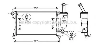 Радиатор, охлаждение двигателя AVA QUALITY COOLING купить