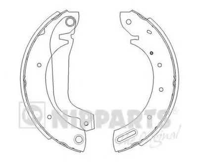 Комплект тормозных колодок NIPPARTS купить