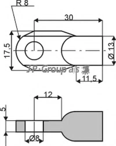 Газовая пружина, крышка багажник QH JP GROUP купить