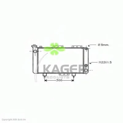 Радиатор, охлаждение двигателя KAGER купить