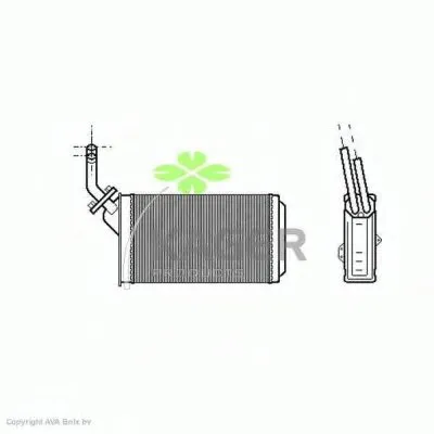 Теплообменник, отопление салона KAGER купить