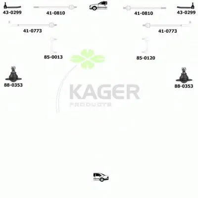 Подвеска колеса KAGER купить