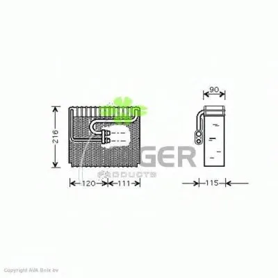 Испаритель, кондиционер KAGER купить