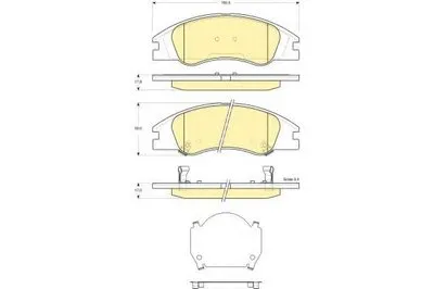 Комплект тормозных колодок, дисковый тормоз GIRLING купить