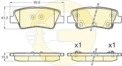 Комплект тормозных колодок, дисковый тормоз GIRLING купить