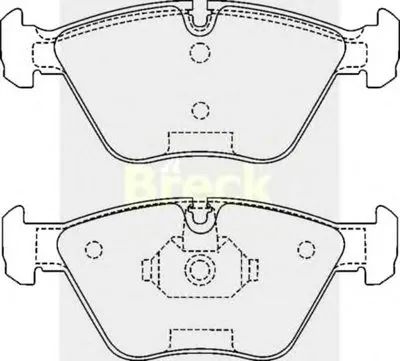 Комплект тормозных колодок, дисковый тормоз BRECK купить
