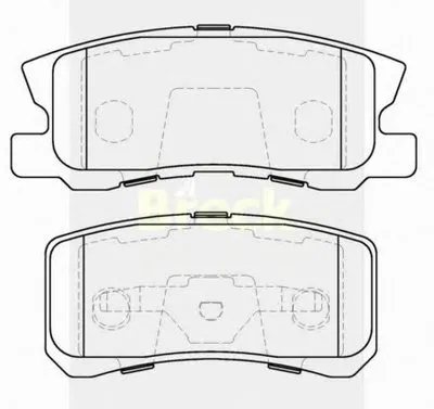 Комплект тормозных колодок, дисковый тормоз BRECK купить