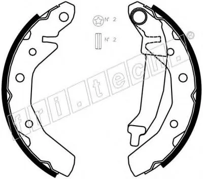 Комплект тормозных колодок fri.tech. купить