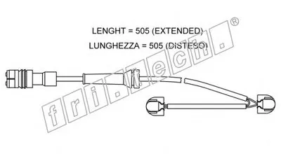 Сигнализатор, износ тормозных колодок fri.tech. купить