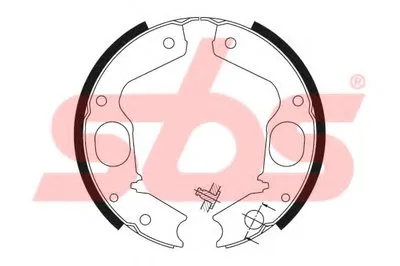 Комплект тормозных колодок, стояночная тормозная система sbs купить