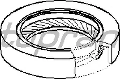 Уплотняющее кольцо, коленчатый вал; Уплотняющее кольцо, распределительный вал TOPRAN купить