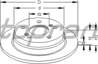 Тормозной диск TOPRAN купить