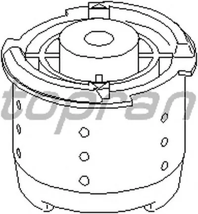 Втулка, балка моста TOPRAN купить