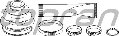Комплект пылника, приводной вал TOPRAN купить