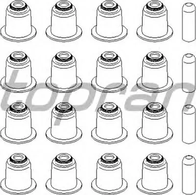 Комплект прокладок, стержень клапана TOPRAN купить