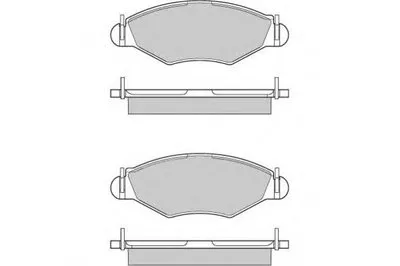 Комплект тормозных колодок, дисковый тормоз E.T.F. купить