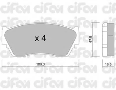 Комплект тормозных колодок, дисковый тормоз CIFAM купить